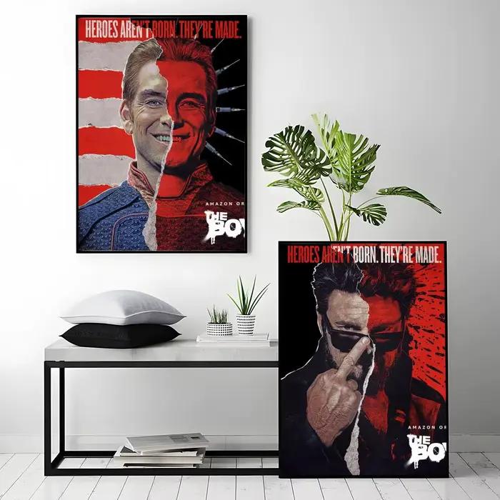 Films The Boys Character Poster HD Art mural auto-adhésif imperméable – Utilisation multi-scènes