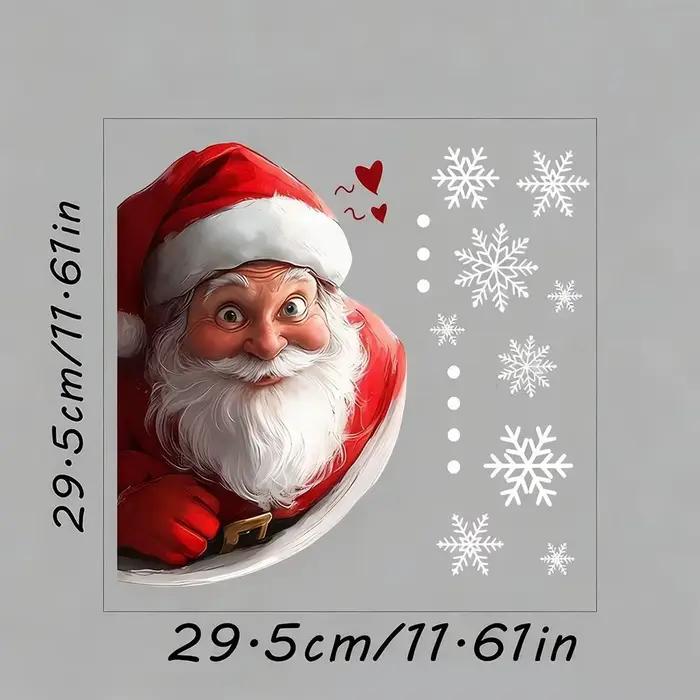 Autocollant de fenêtre simulé du père noël