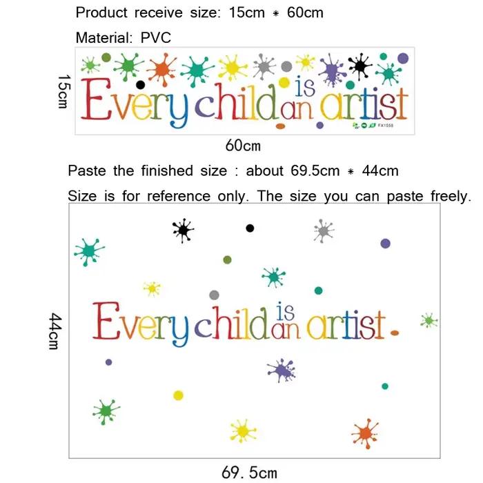 Autocollant Mural coloré pour chaque enfant