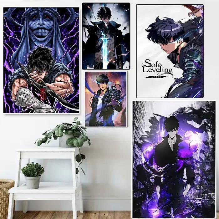 Affiche imprimée de dessin animé à nivellement Solo