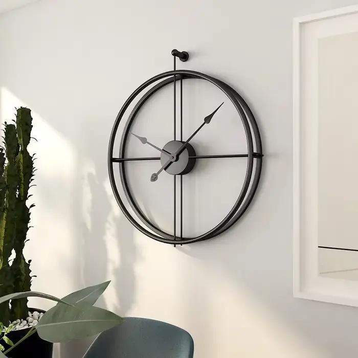 50/60cm horloge murale Design moderne grandes horloges muettes mur décor à la maison montres numériques circulaires
