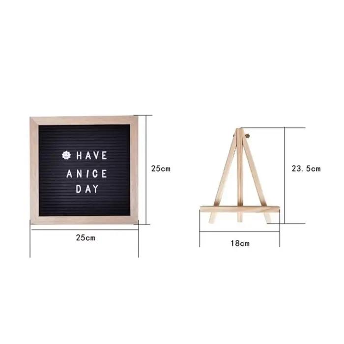 Tableau d'affichage de lettres en bois Simple 10x10 pouces