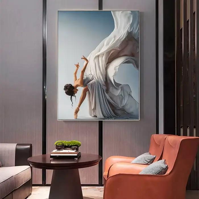 Peinture sur toile moderne pour danseuse de Ballet