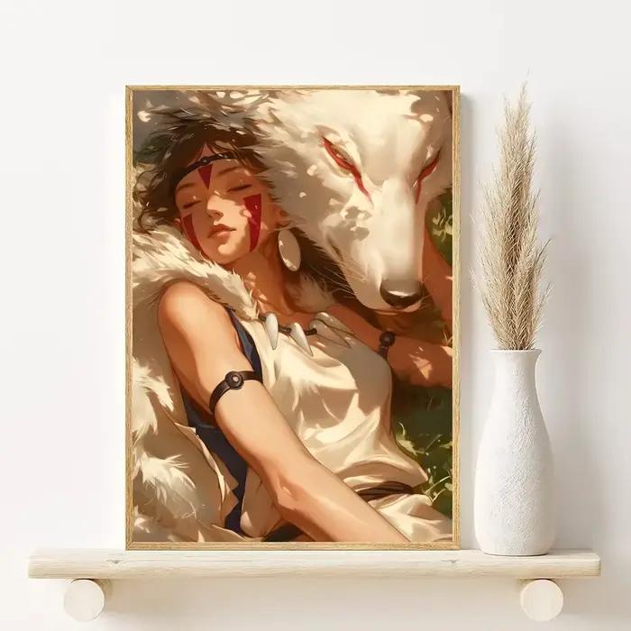 Affiche d'anime p-princesse m-mononoke
