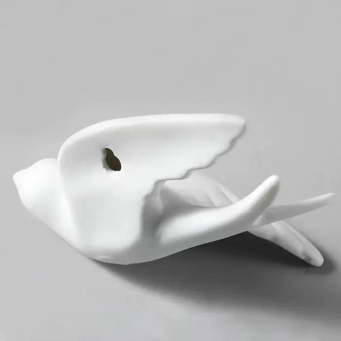 Ornements muraux d'oiseau 3D blancs créatifs modernes