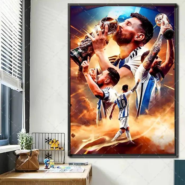 Poster de joueur de football légendaire Messi