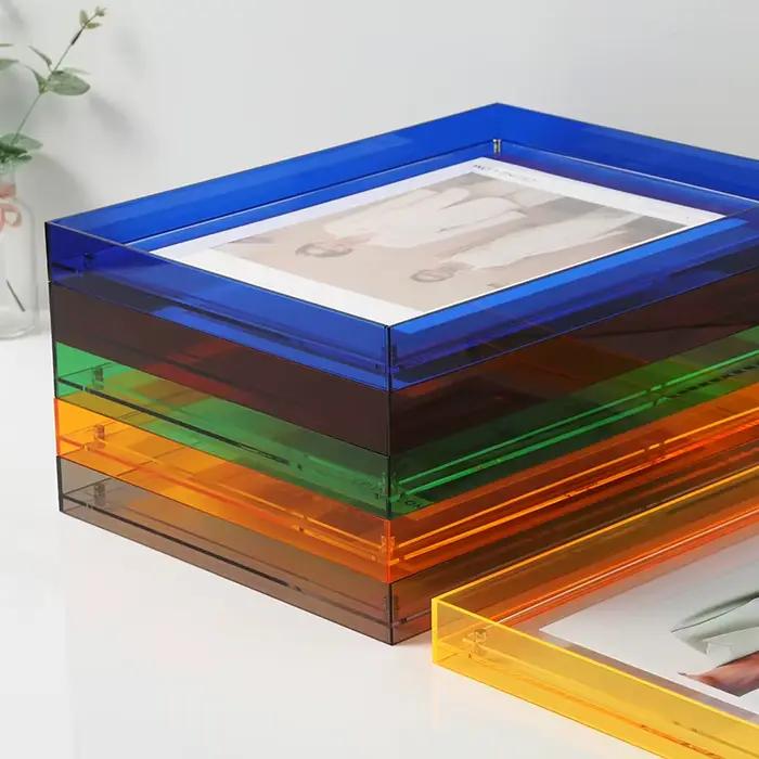 Cadre acrylique coloré bricolage affiche