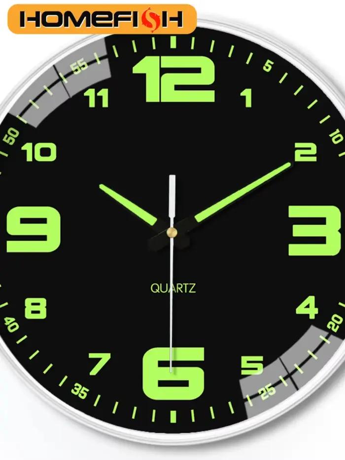 Horloge murale lumineuse de 8 pouces
