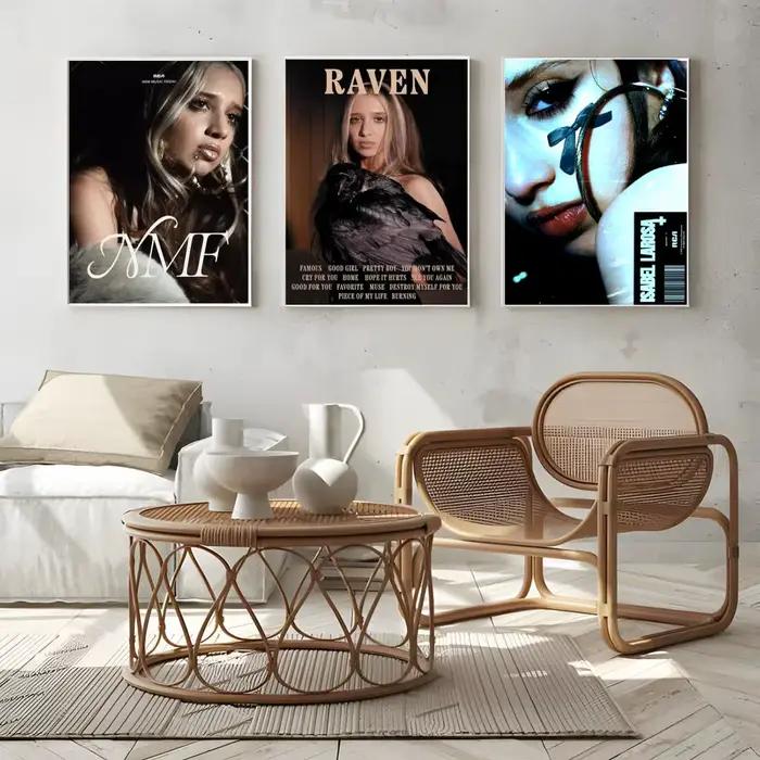 Affiche pop sombre de la chanteuse I-Isabel LaRosa, affiche d'art mural esthétique moderne, articles de décoration de chambre minimalistes