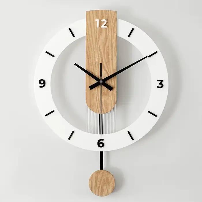 Horloge murale de luxe minimaliste