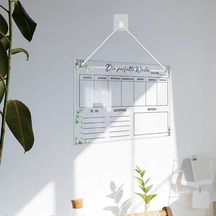 Tableau de messages effaçable avec 6 stylos