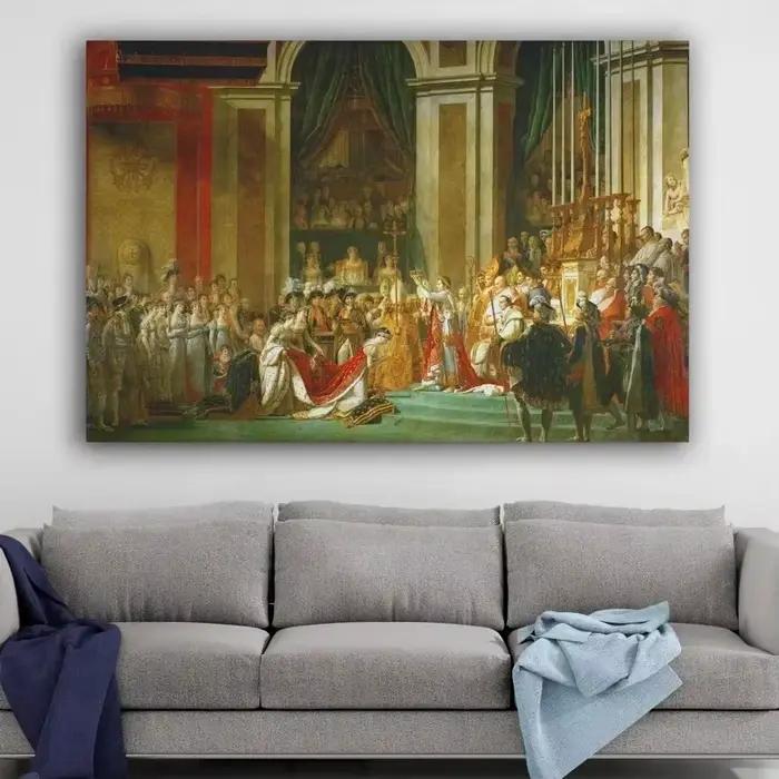 Art mural de couronnement Napoléon Bonaparte classique vintage