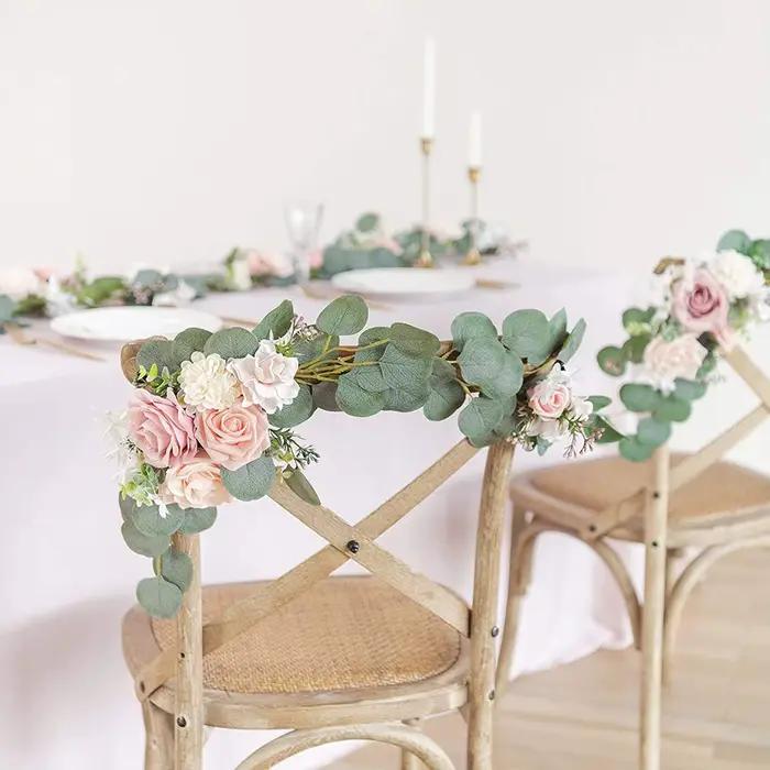 Guirlande de plantes artificielles pour décoration de mariage