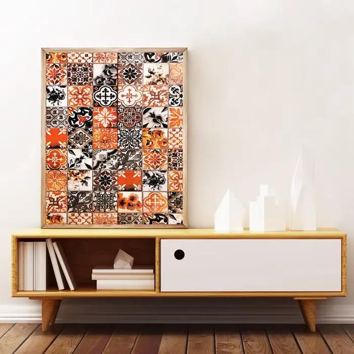 Peinture sur toile d'art mural marocain