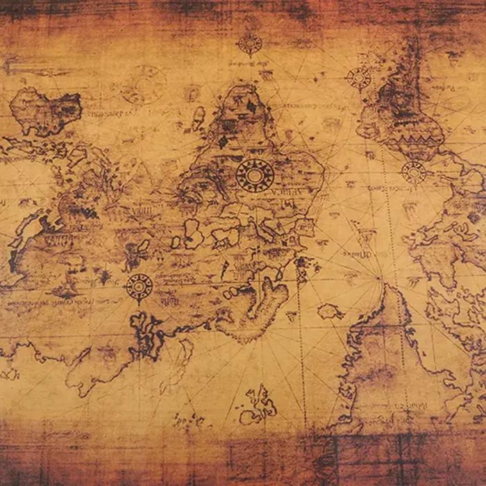 Grande affiche en papier rétro de Style Vintage Globe carte du vieux monde cadeaux 71x51cm livraison directe