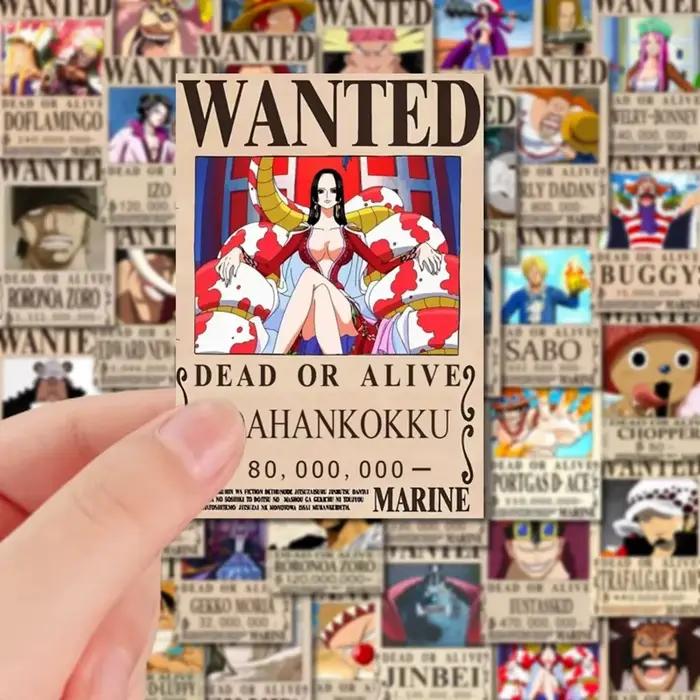 10/30/56 pièces petit Anime une pièce recherché affiches autocollants Cool dessin