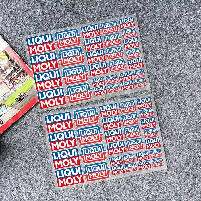 Autocollants Moto autocollant Auto carrosserie pare-chocs fenêtres Moto ordinateur portable murs vinyle décalcomanie voiture Tuning accessoires pour LIQUI MOLY