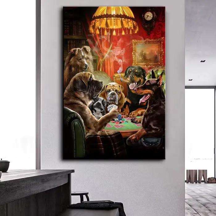 Affiche amusante sur toile d'animaux