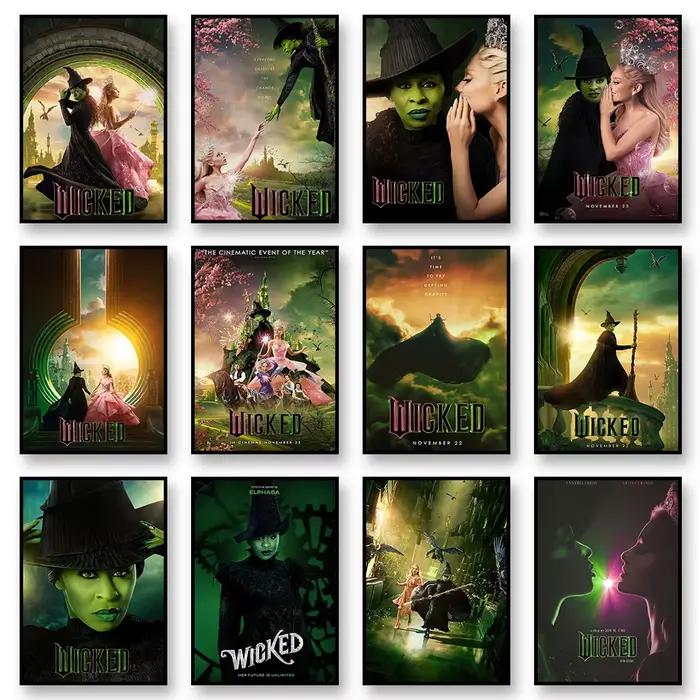 Affiche murale imprimée de film méchant