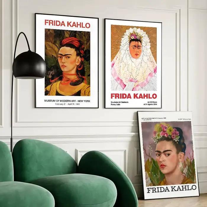 F-Frida K-Kahlo affiche imprimée A5 A4 A3 A2 décor d'art mural pour chambre bureau cadeau pour les Fans