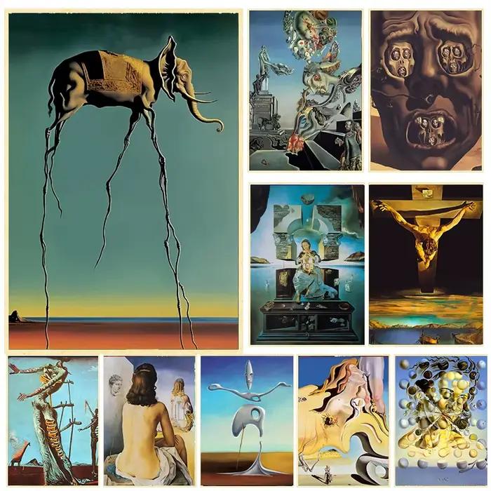 Peinture sur toile d'art célèbre surréalisme de Salvador Dali