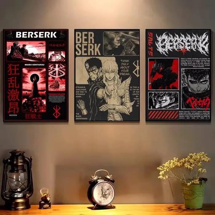 Affiches Manga Griffith imprimées Anime Berserk