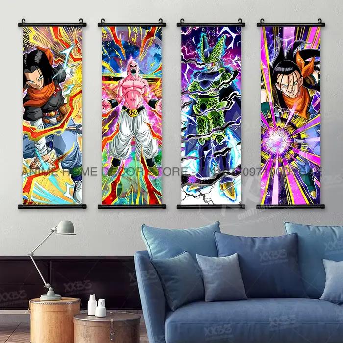 Dragon Ball affiche mur Art bière Anime papier peint Whis rouleaux photo végéta décor à la maison Majin Buu peinture décorative troncs