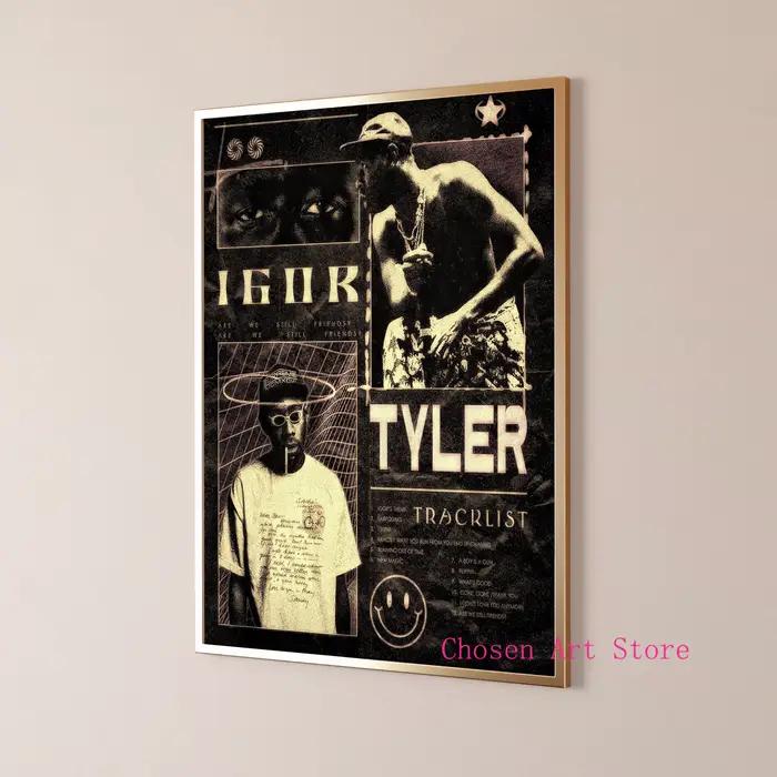 Affiche rétro de rappeur Tyler le créateur de musique