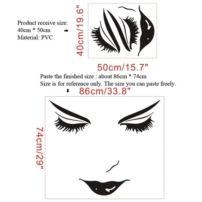 Autocollants muraux pour le visage