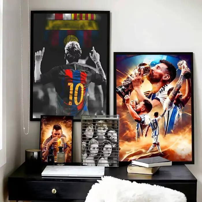 Poster de joueur de football légendaire Messi