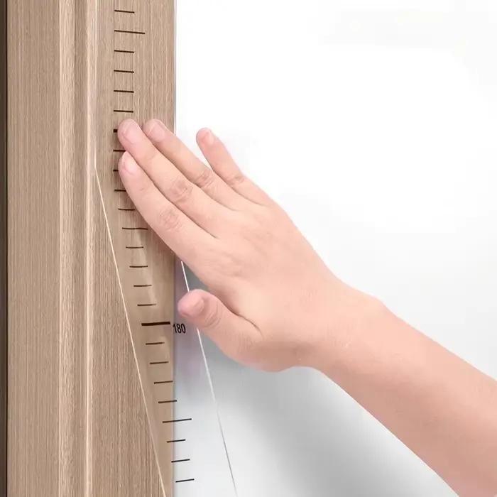 Autocollant de croissance pour mesurer la taille, ruban à mesurer mural, autocollant imperméable auto-adhésif, règle décorative pour chambre à coucher