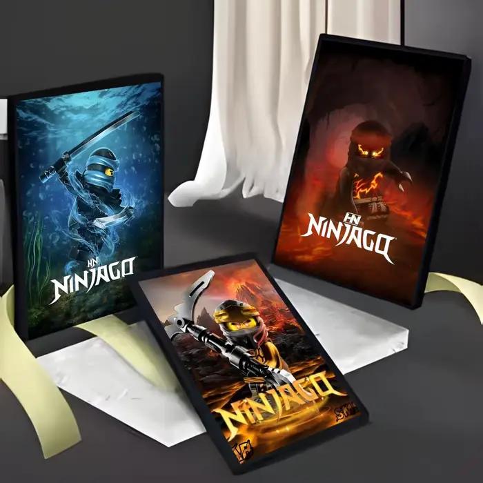 Dessin animé n-ninjago peinture calligraphie HD toile imperméable Art: décoration murale esthétique maison
