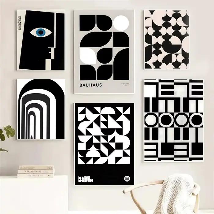 Peinture moderne de Style noir et blanc