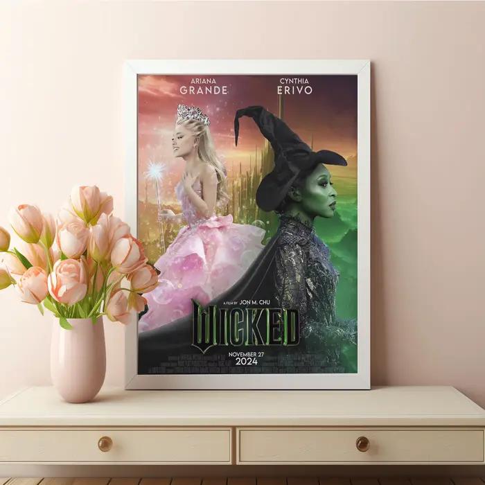 Affiche murale imprimée de film méchant