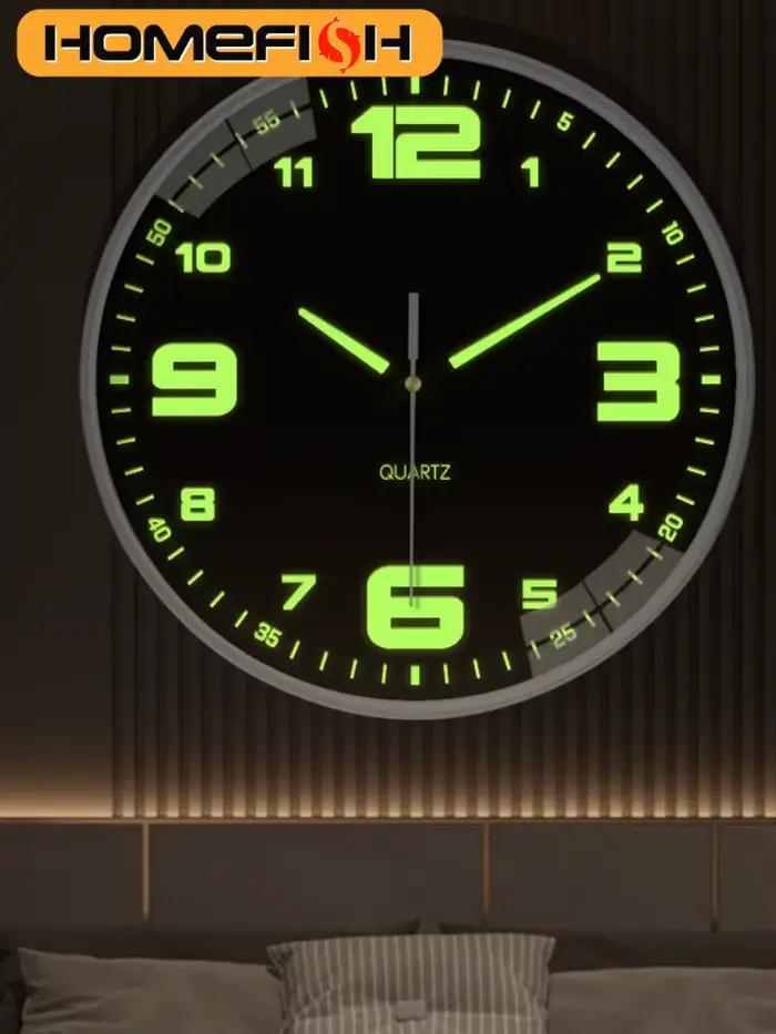 Horloge murale lumineuse de 8 pouces