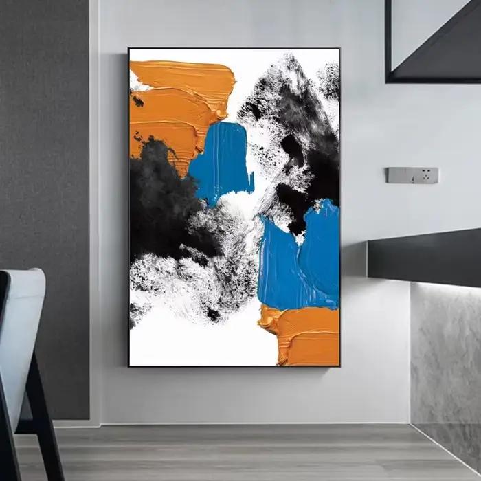 Peinture sur toile abstraite peinte à la main 3D