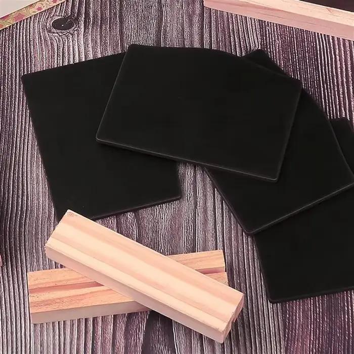 12Pack Notes de cuisine tableaux à craie petit tableau noir Message table conseil avec supports 10X7.2Cm