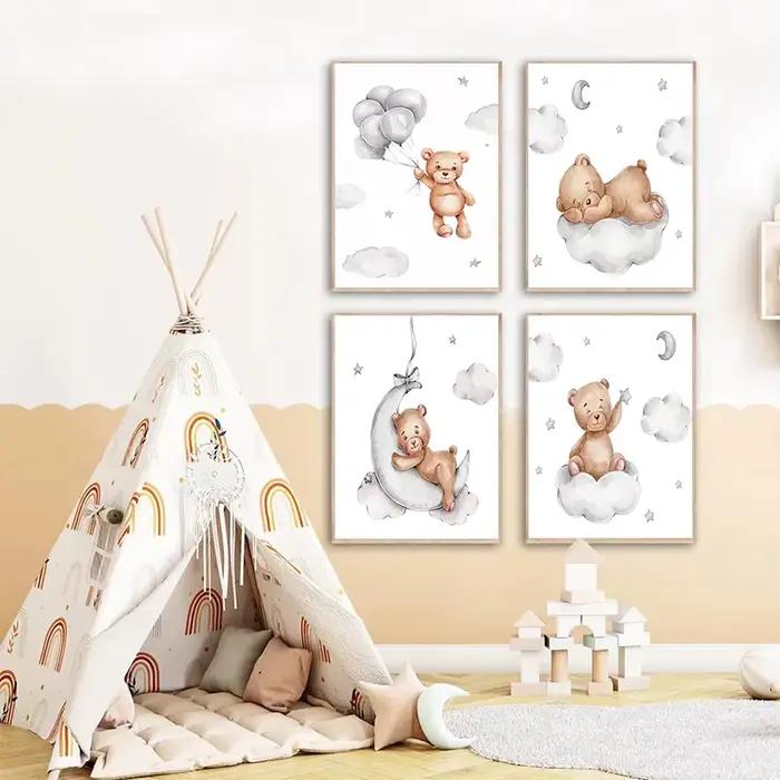 Affiches personnalisées avec nom de bébé