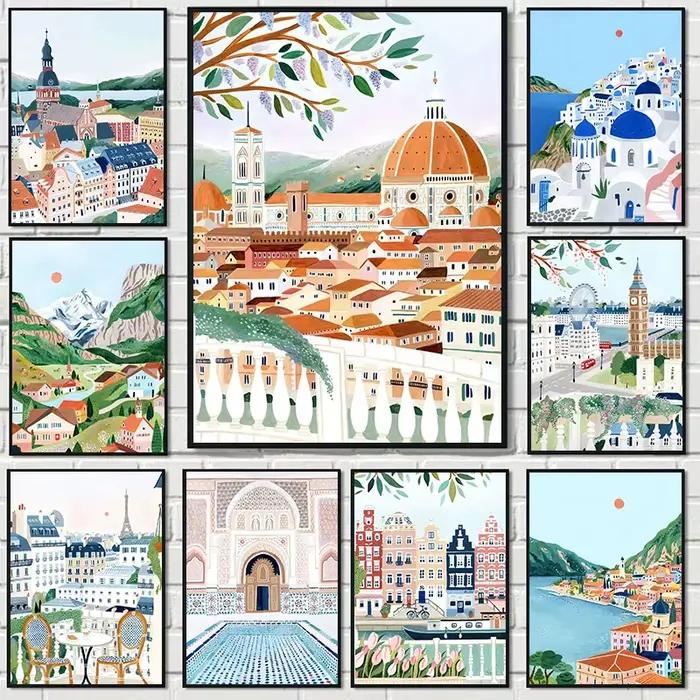 Affiche de Voyage dans le Monde