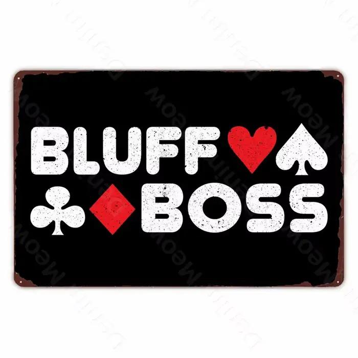 Plaque Poker Métal Tin Sign