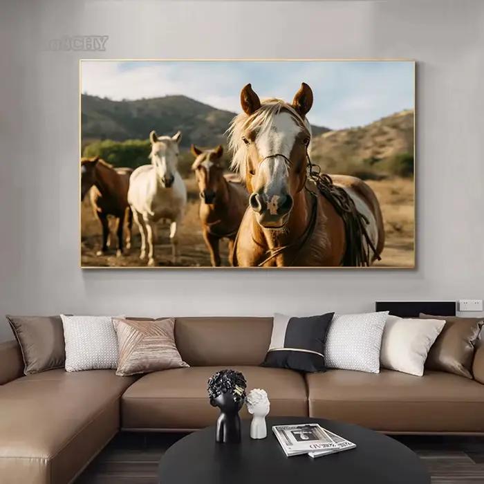 Affiches d'Art Mural de Cheval Courant