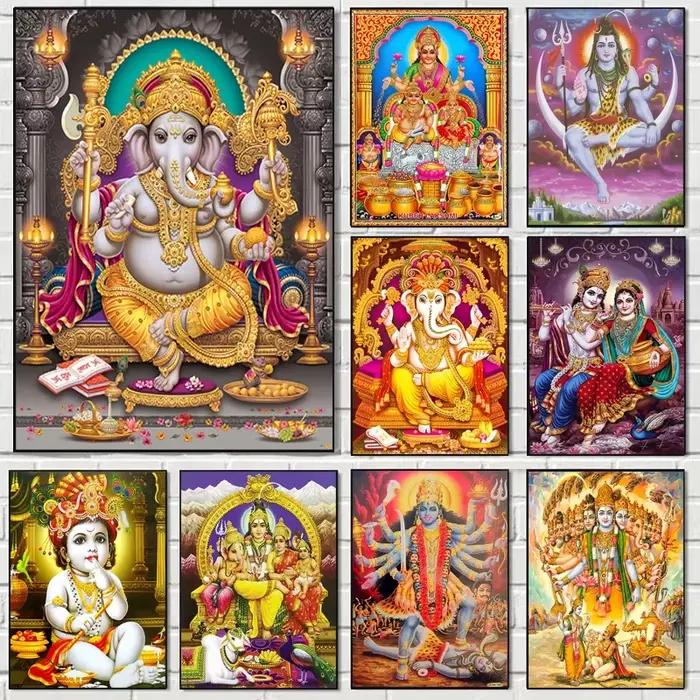 Peinture sur toile Ganesha