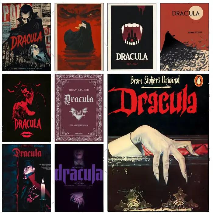Affiche gothique d'horreur D-Dracula