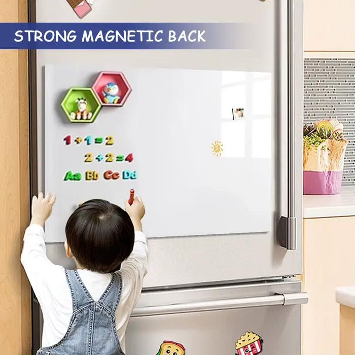 Autocollant de tableau blanc magnétique comprenant un marqueur, gomme magnétique, tableau effaçable à sec mural, Surface effaçable amovible pour enfants, bureau, maison