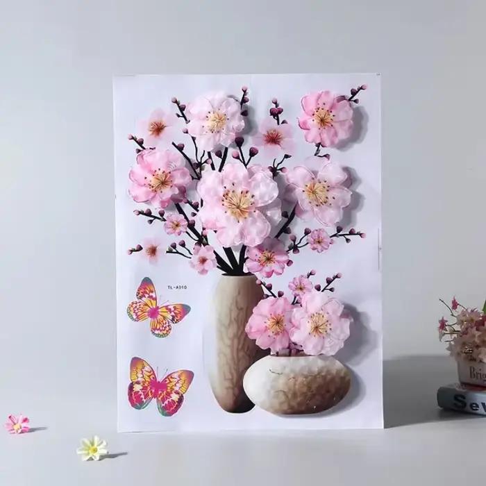 Autocollant Mural 3D Stéréo pour Réfrigérateur