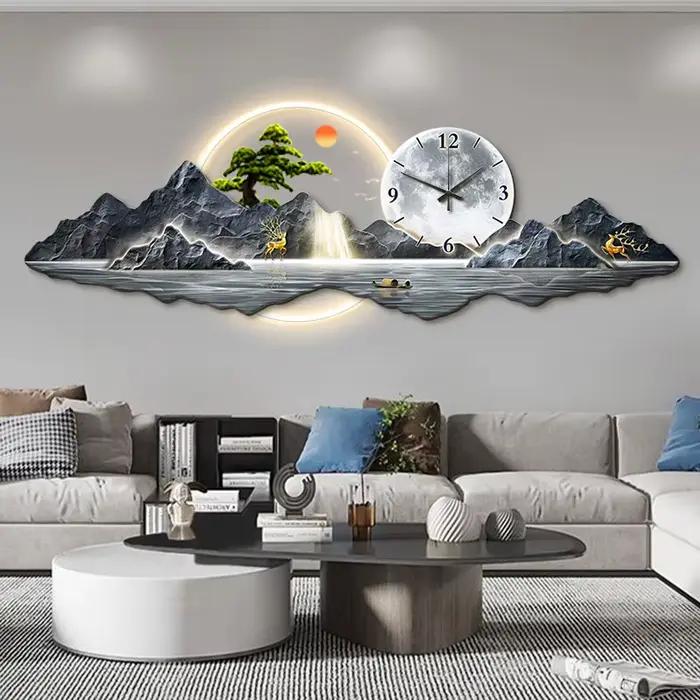 Horloge murale design nordique européen de luxe