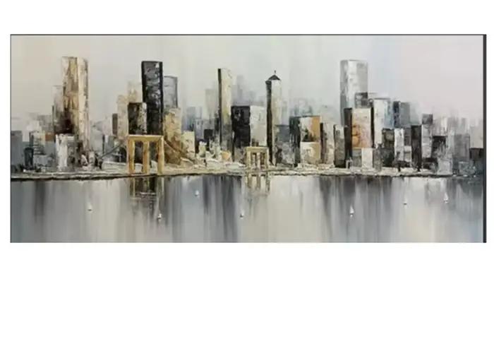 Peinture abstraite moderne à texture épaisse