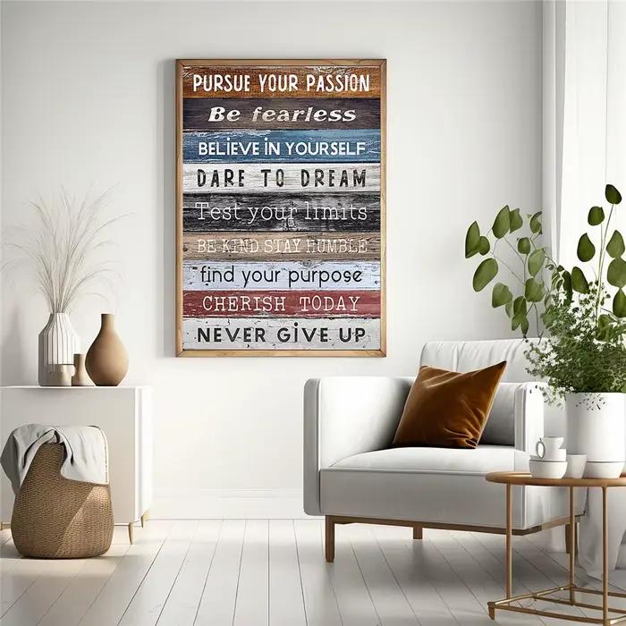 Affiche d'art mural abstraite inspirante pour chambre à coucher