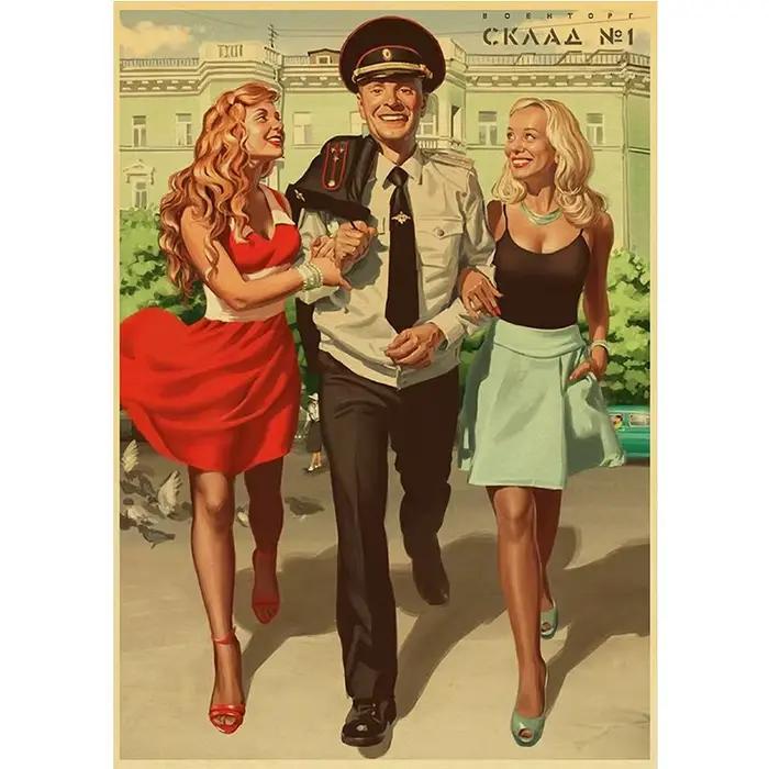 Affiche vintage Staline URSS CCCP