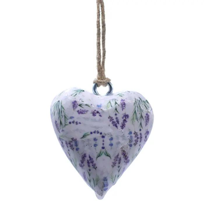 Large Decor Wood Hearts -  Lavender